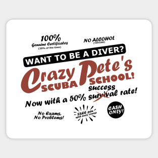 Crazy Pete's Scuba School Sticker